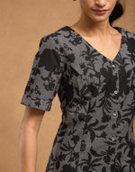 Offwhite Cotton Short Dress