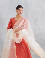 Natural Silk Blend Hand Woven Dupatta