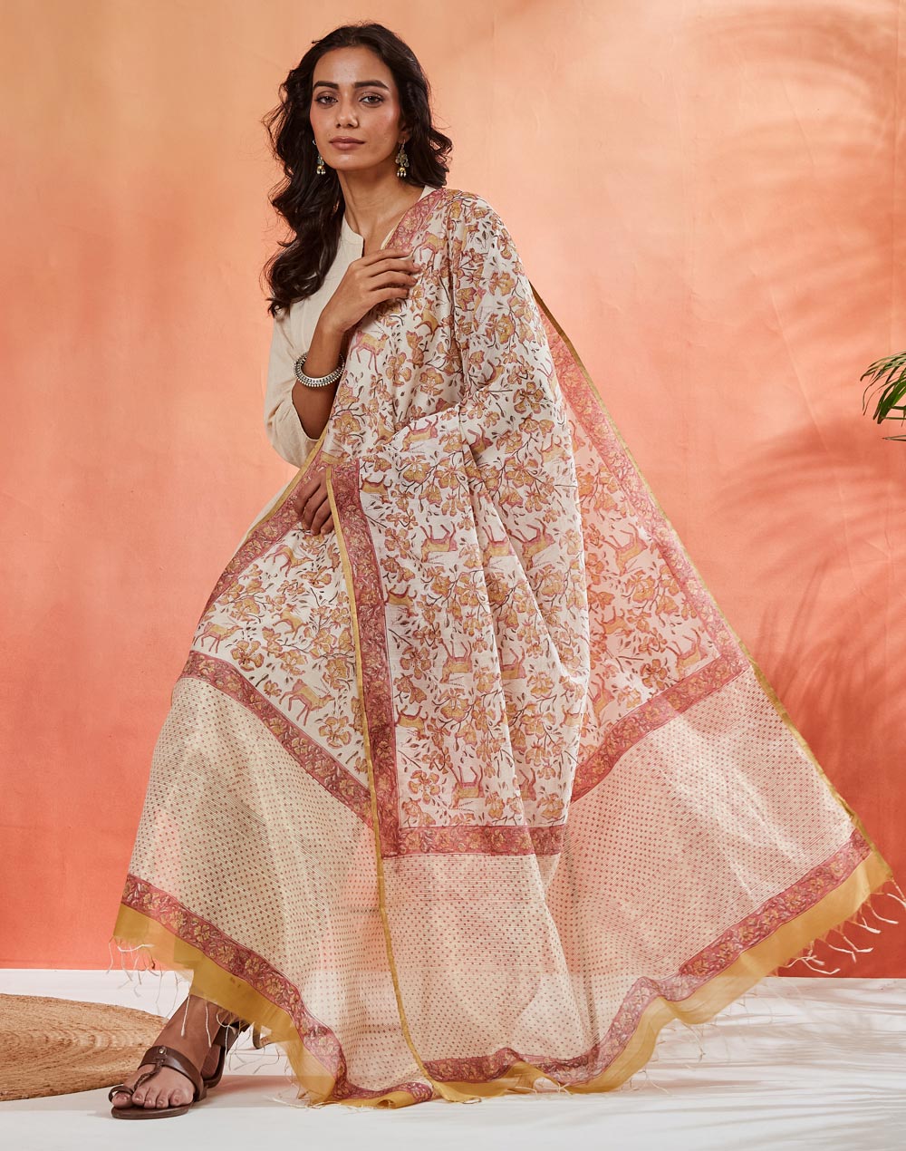 Natural Cotton Silk Dupatta