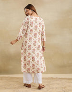 White Cotton Long Kurta