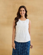 Natural Cotton SILK Chikankari Top