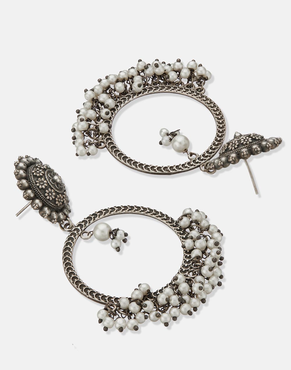 Metal Chand Bali Earrings
