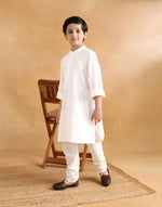 White Cotton Chikankari Modern Heirloomlong Kurta