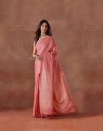 Pink Silk Blend Sari