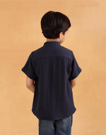 Navy Cotton Shirt