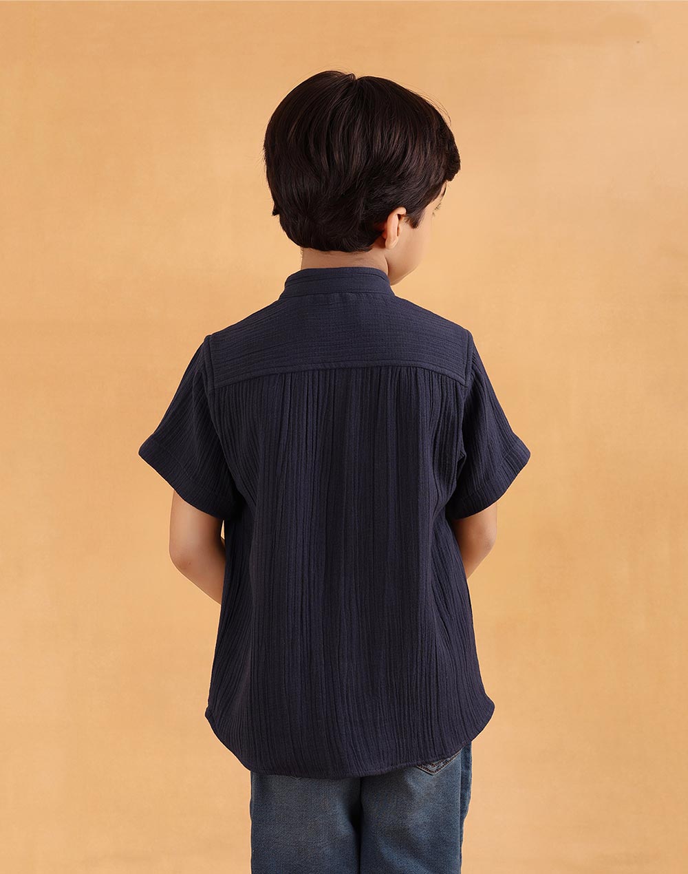 Navy Cotton Shirt