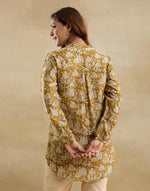 Mustard Cotton Silk Bagru Clara Tunic