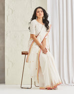Natural Cotton Silk Blend Woven Wonders Chanderi Sari