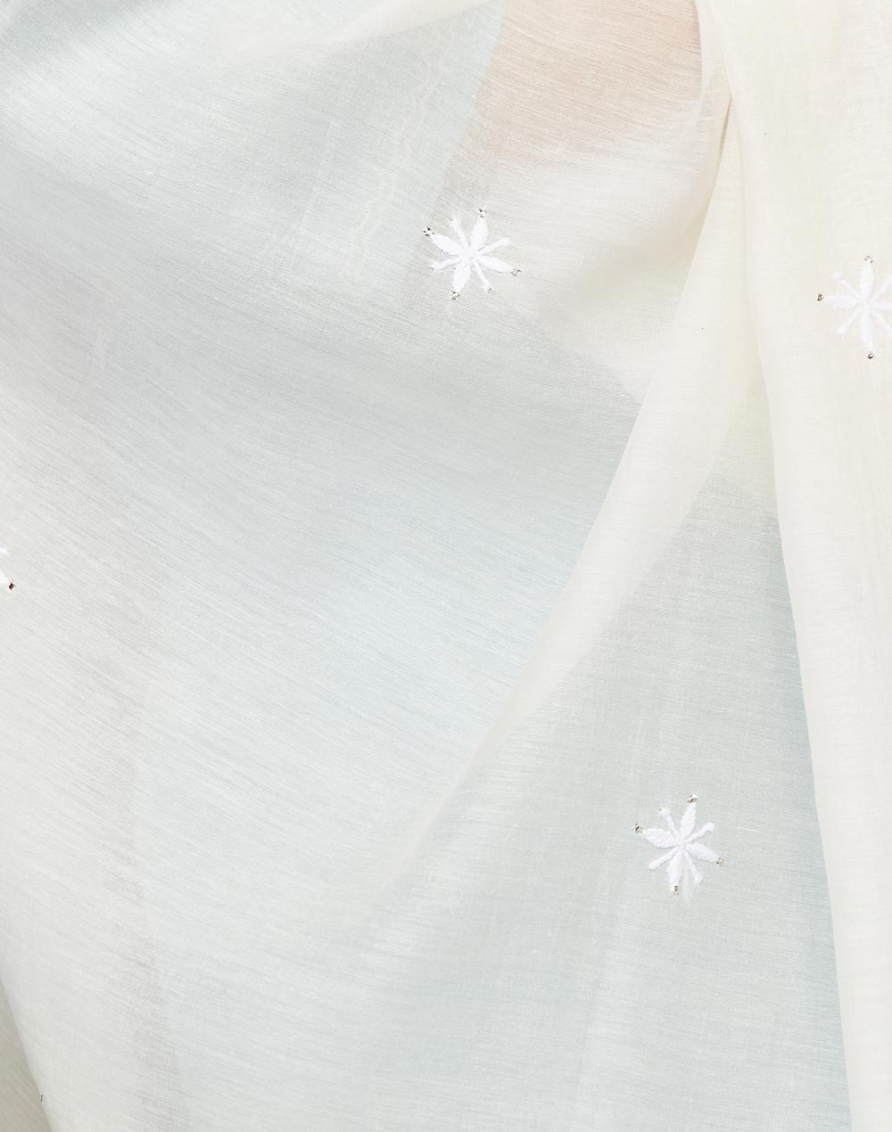 Natural Cotton Silk Chikankari Dupatta