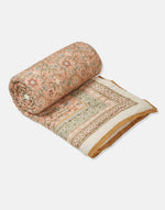 Orange Seher Printed Cotton Quilt