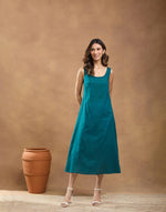 Green Viscose Printed Maxi