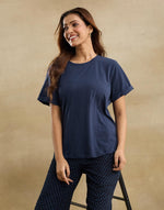 Blue Cotton T-Shirt