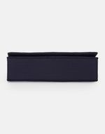 Navy Hand Embroidered Clutch