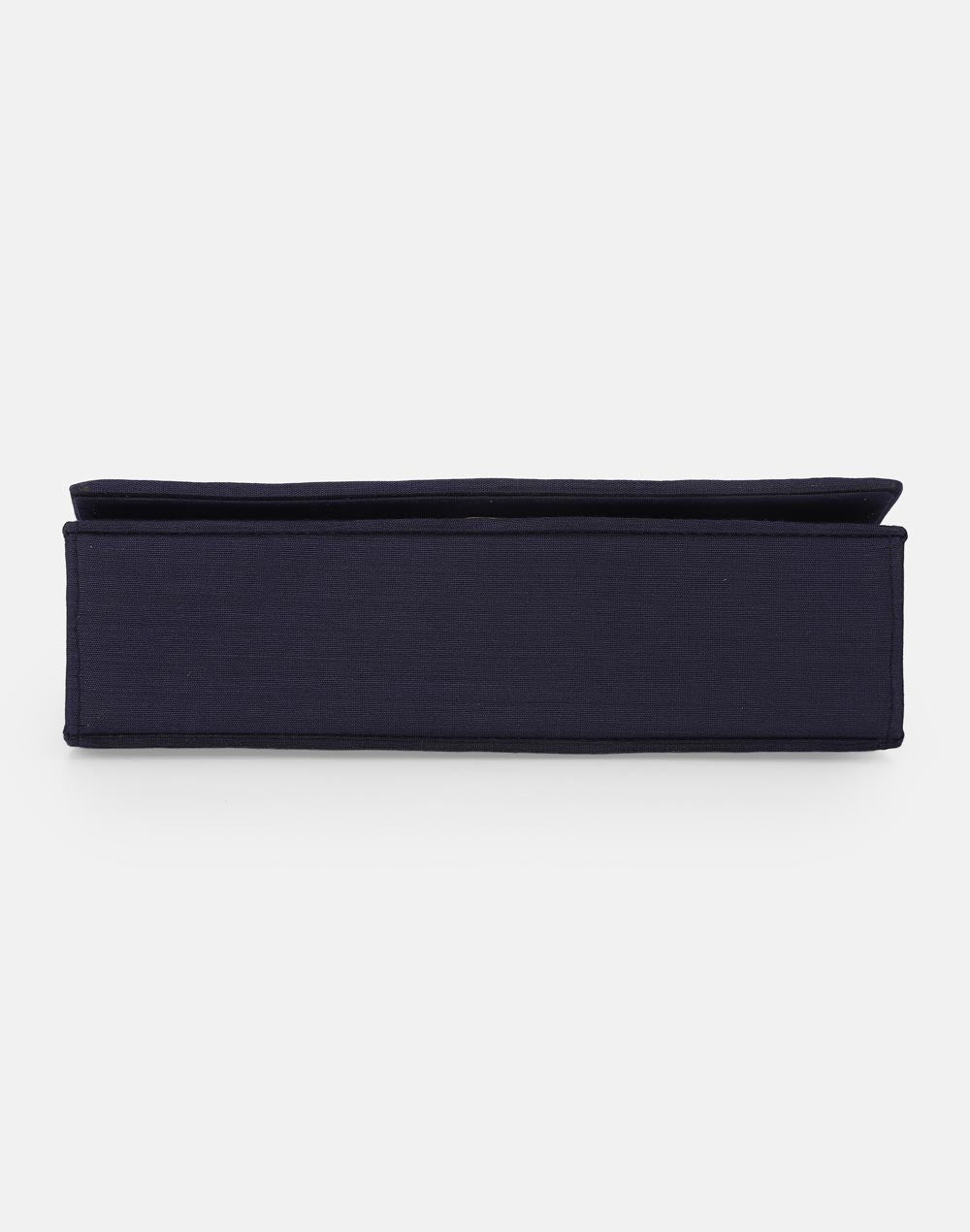 Navy Hand Embroidered Clutch