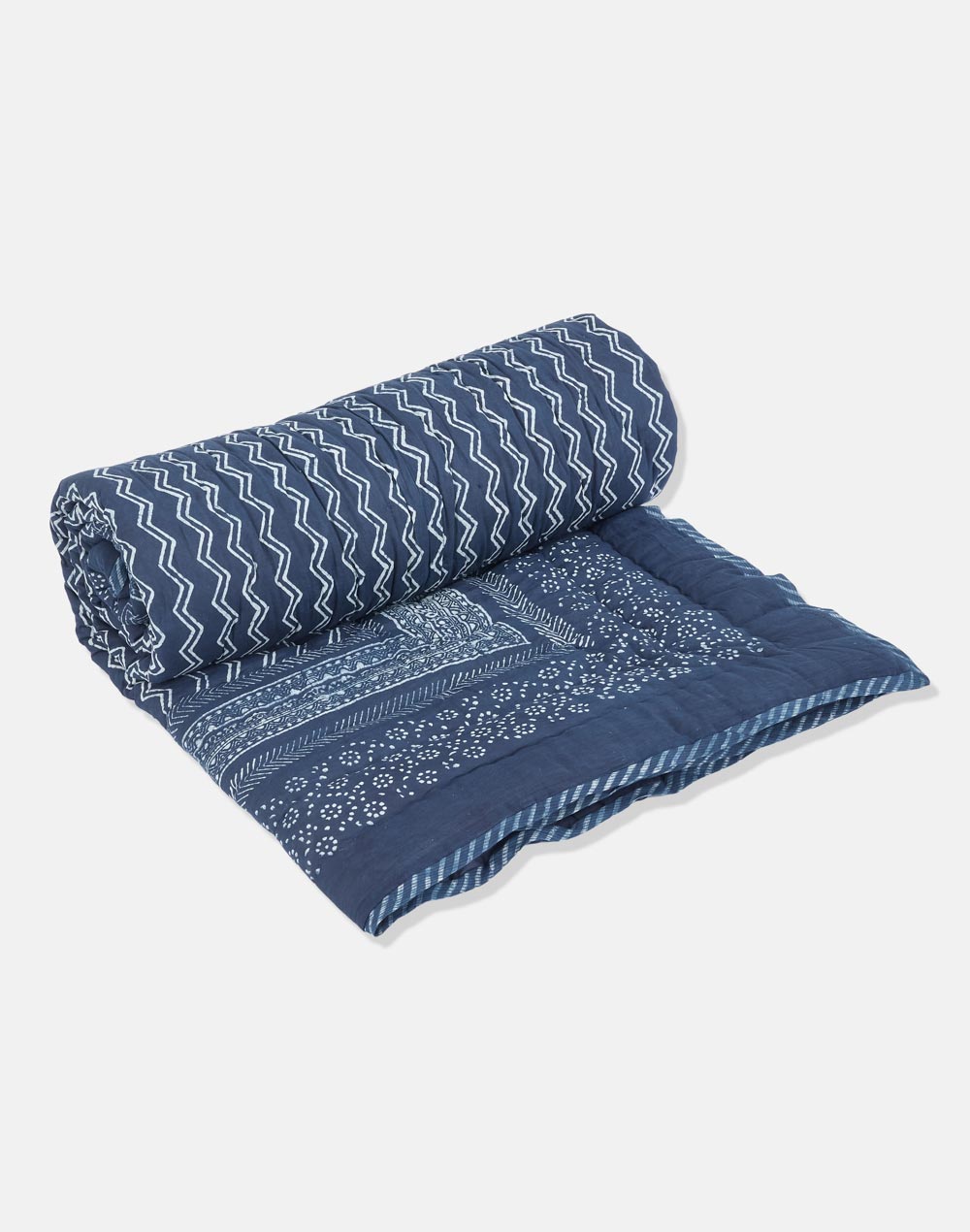 Indigo Nirali Printed Cotton Quilt