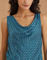 Blue Viscose Top