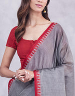 Grey Cotton Sari