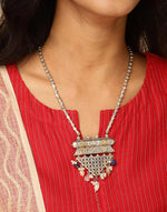 Multi Metal Long Necklace