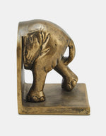 Golden Elephant Casted Metal Bookend