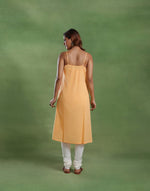 Yellow Cotton Chikankari Lining & Midi Dress