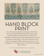 Block print detail on the Grey Block Print Short Kurta