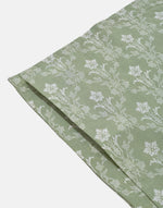 Green Roshni Printed Cotton Bed Sheet With Pillow Covers