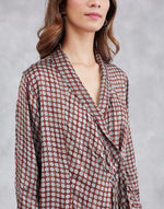 Red Viscose Printed Top