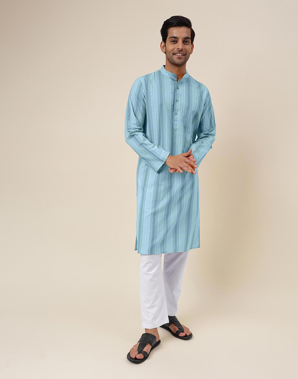 White Cotton Aligarhi Pyjama