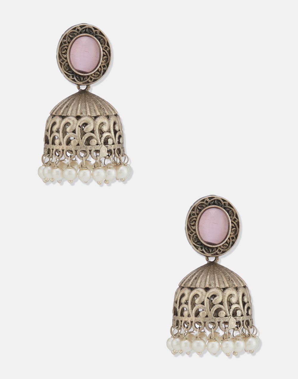 Metal Jhumka Earrings