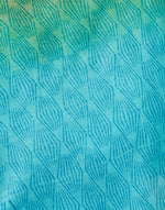 Green Silk Hand Block Printed Stole