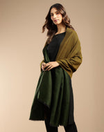 Green Wool Shawl