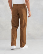 Brown Cotton Mobility Comfort Fit Pant