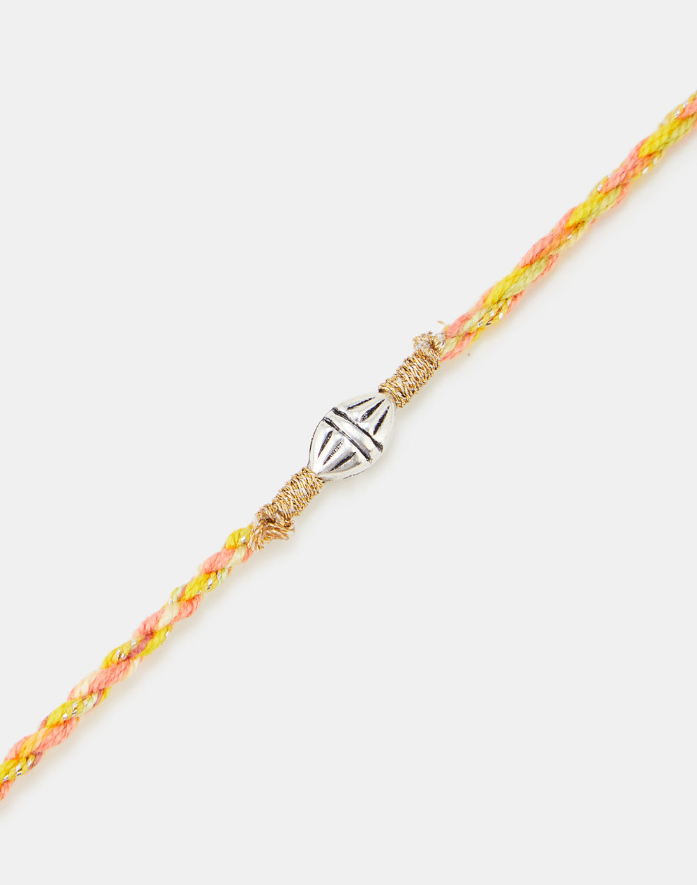 Multi Silver Beaded Rakhi