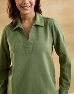 Green Cotton Linen Envoy Pant & Top Set