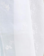 White Cotton Silk Blend Chikankari Dupatta