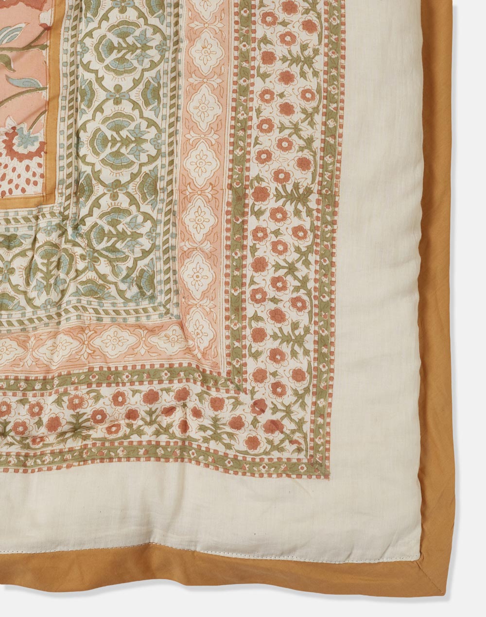 Orange Seher Printed Cotton Quilt