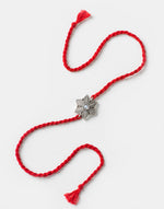 * FREE Red Metal Pearl Floral Rakhi - LIMITED
