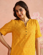 Mustard Cotton Top for Women with breathable cotton
