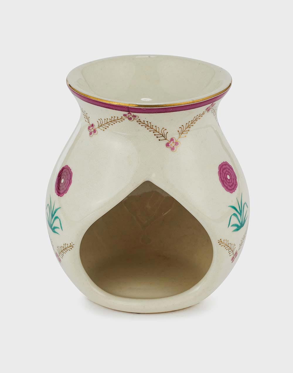 Gold Ceramic Decaled Adwaya Diffuser Gift Set