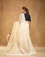 Natural Cotton Silk Blend Sari