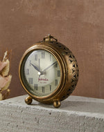 Golden Kavya Metal Table Clock