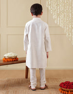 Natural Viscose Blend Dobby Long Kurta