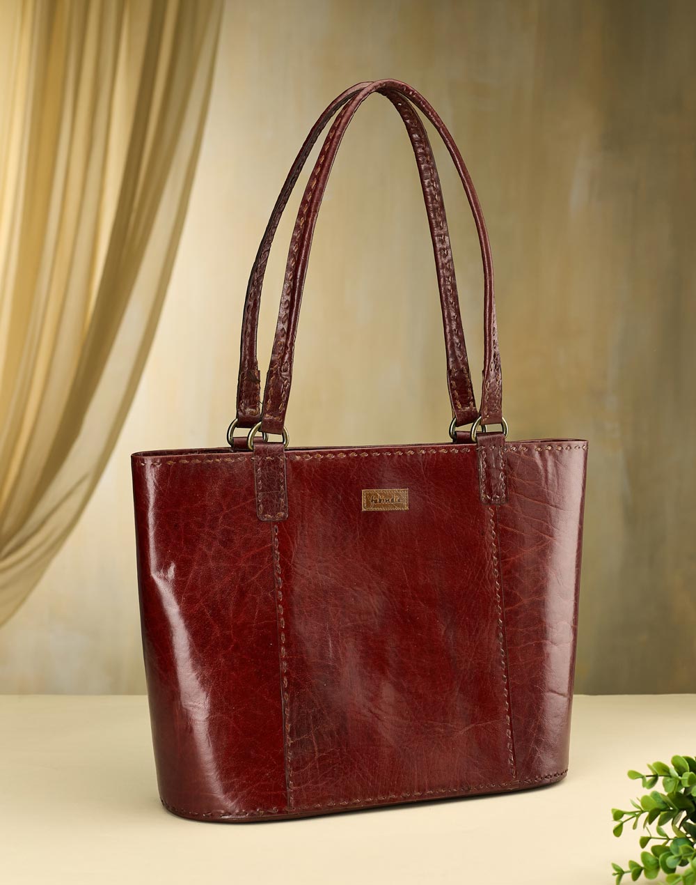 Brown Leather Jawaja Tote