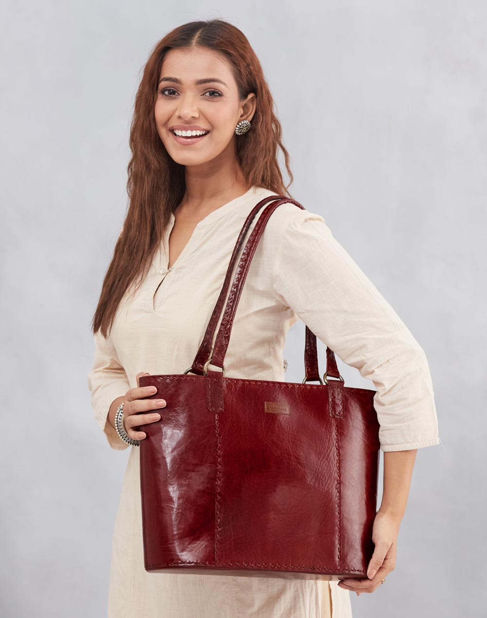Brown Leather Jawaja Tote