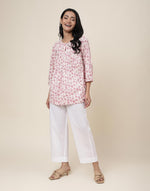 White Cotton Full Length Casual Pant