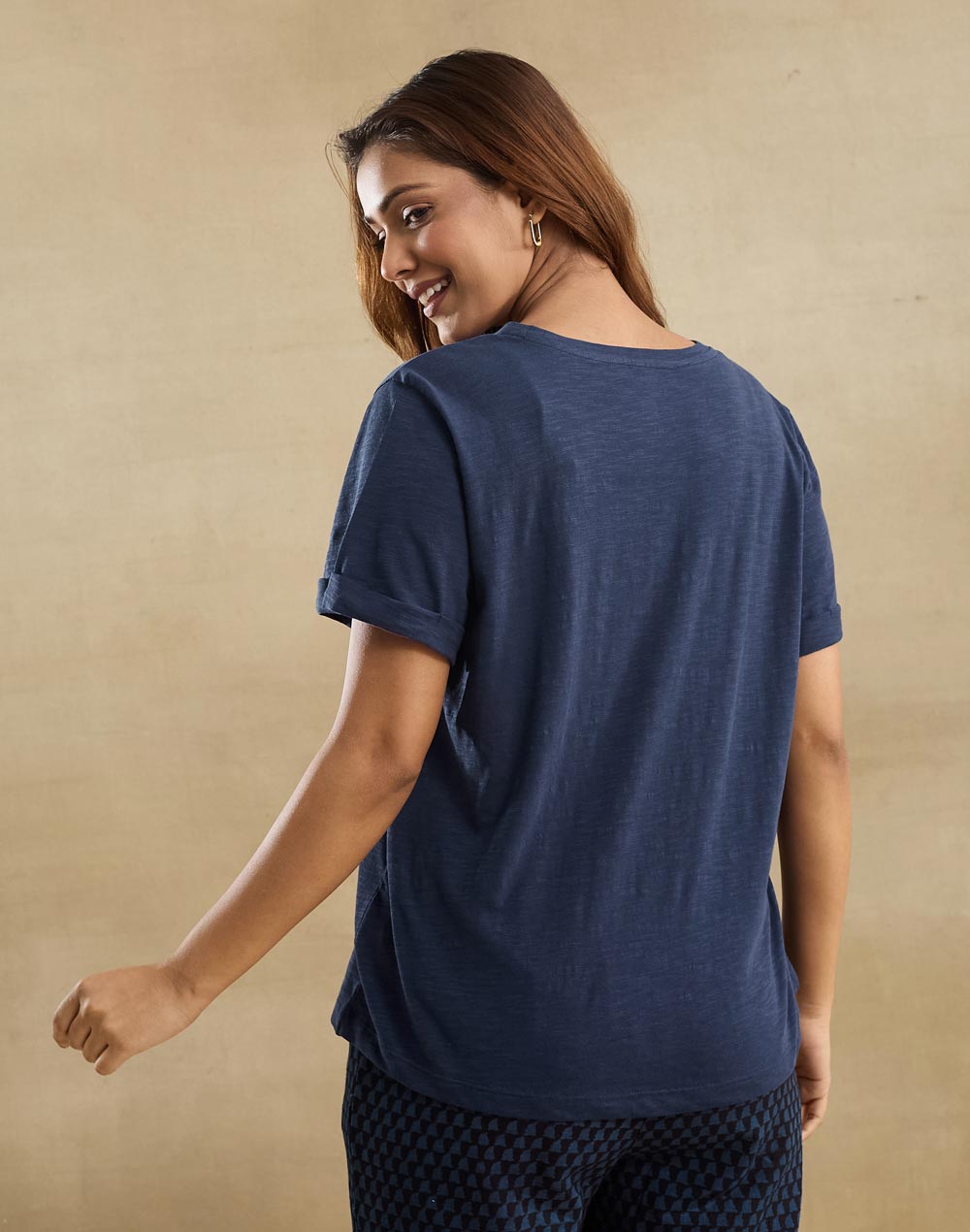 Blue Cotton T-Shirt