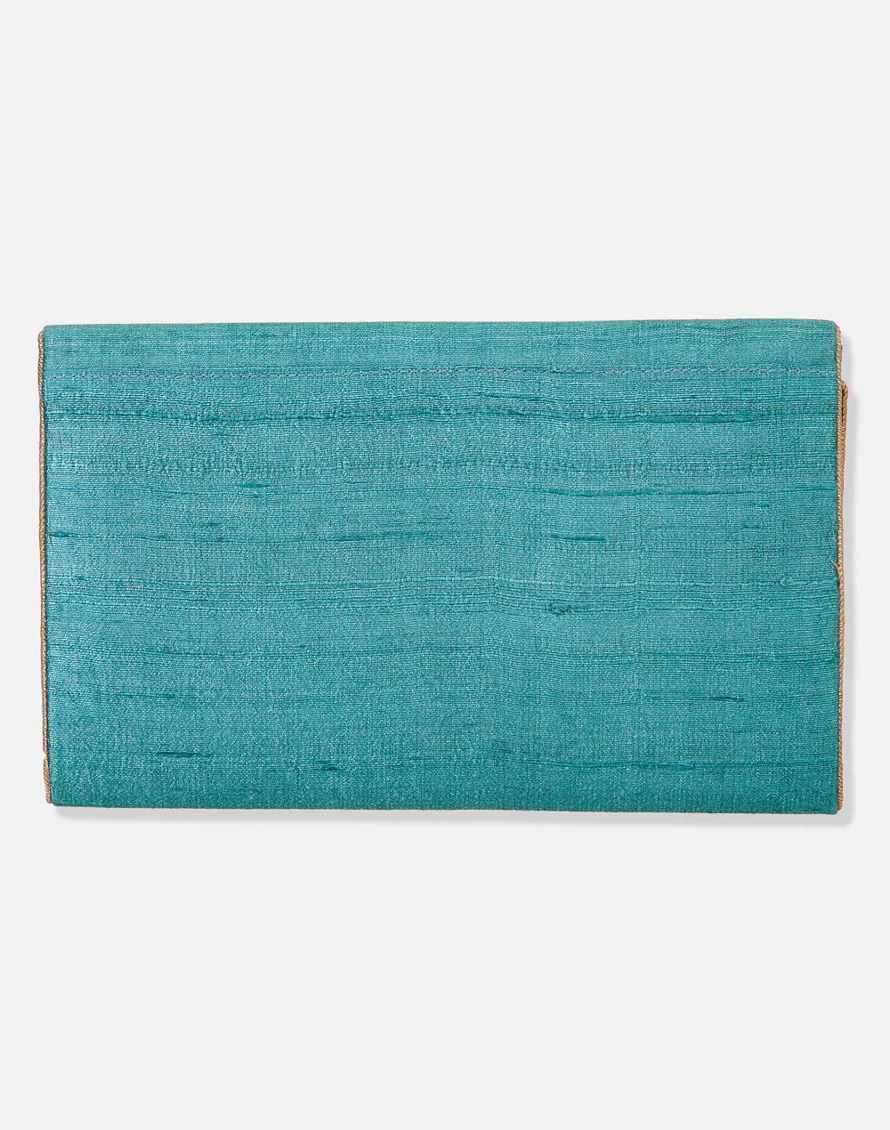 Green Hand Embroidered Clutch