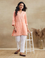 White Cotton Chikankari Ethnic Pant