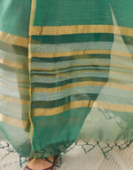 Green Silk Blend Dupatta