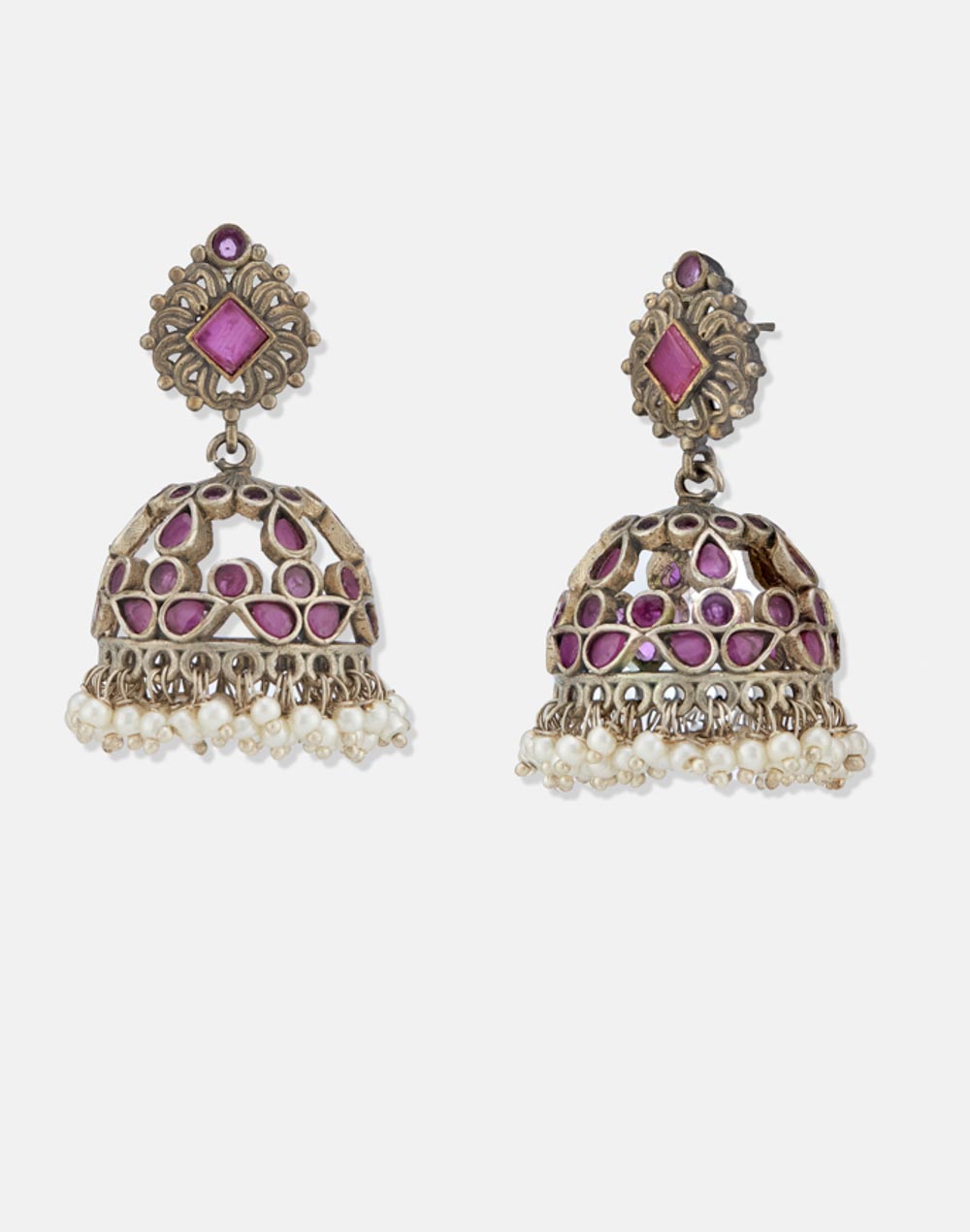 Metal Jhumka Earrings